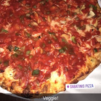 Sabatini's Pizza Inc - Veggie thick crust extra sauce! Yum! - Pizza Near Me - Exeter, Pennsylvania Sabatini's Pizza Inc - Veggie thick crust extra sauce! Yum! - Pizza Near Me - Exeter, Pennsylvania