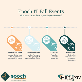 Epoch IT - Our Fall Events schedule just dropped! Stop by our booth at any of these events to enter our giveaway!   ‍ - IT Services & Computer Repair Near Me - Allentown, Pennsylvania