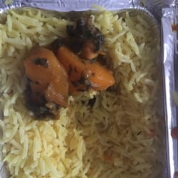 Nibana - Rice with a dollop of saag aloo