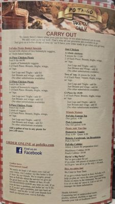 Menu photo 4 PoFolks Panama City, FL Menu photo 4 PoFolks Panama City, FL