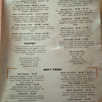 Casa Kahlo - Menu 2 - New Mexican Cuisine Near Me - Westbury, New York