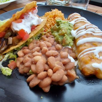 Andale - Crunchy grilled veggie taco and cheese enchilada combination plate - Mexican Near Me - Los Gatos, California