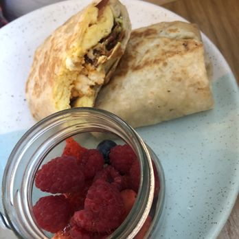 Bluestone Lane - BL Burrito - super tiny. Also $16 - Coffee & Tea Near Me - Orange, California
