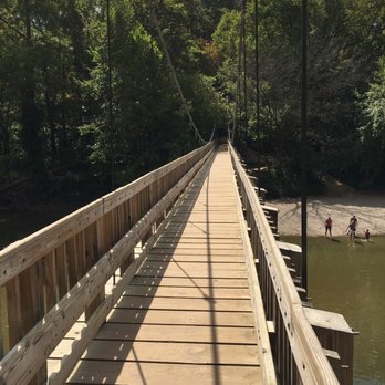 Turkey Run State Park - The suspension bridge that takes you to the trails. - Parks Near Me - Marshall, Indiana