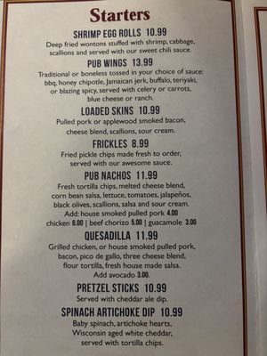 Menu photo 2 Dexter's Pub Dexter, MI