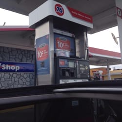 76 Gas Station - Mostly empty in the mornings.