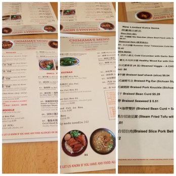 Chimama's Noodle House - Menu - Noodles Near Me - Bayside, New York Chimama's Noodle House - Menu - Noodles Near Me - Bayside, New York
