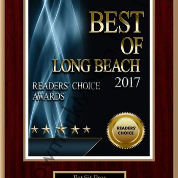 Pet Sit Pros - Long Beach Press Telegram Best Pet Sitter Award 2017 - Pet Sitting Near Me - Long Beach, California