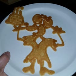 Covered Bridge - Birthday pancake for a regular. Isn't that awesome?