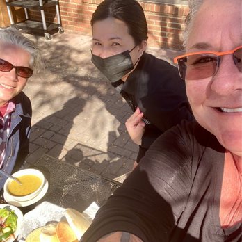 Olive & Lime Cafe - Anna Lees, me and Nathalie on the patio. - Mediterranean Near Me - Columbus, Ohio Olive & Lime Cafe - Anna Lees, me and Nathalie on the patio. - Mediterranean Near Me - Columbus, Ohio