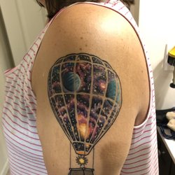 Threshold Body Art Studio - Galaxy hot air balloon