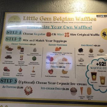 Little Gem Belgian Waffles - Desserts Near Me - Berkeley, California Little Gem Belgian Waffles - Desserts Near Me - Berkeley, California