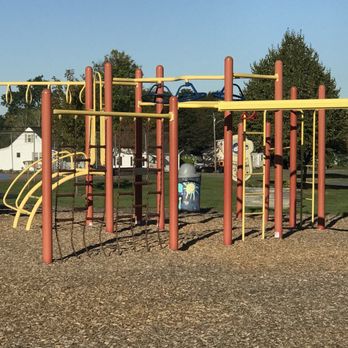 Brewer Community Playground And Swimming Pool - Side view of playground - Kids Activities Near Me - Brewer, Maine