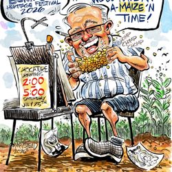 Caricature Shop - Promo of Rob, the caricature artist.