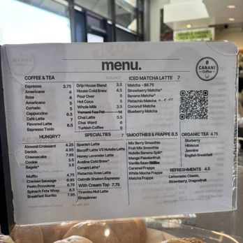 Canani Coffee - menu - Coffee & Tea Near Me - Pomona, California