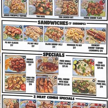 Aloha Shrimp Kihei - Menu - Seafood Near Me - Kihei, Hawaii Aloha Shrimp Kihei - Menu - Seafood Near Me - Kihei, Hawaii