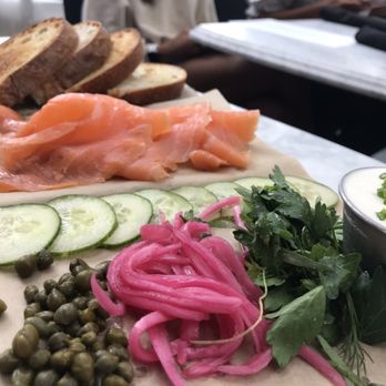 RH Rooftop Restaurant at RH Jacksonville - Up close Smoked Salmon Board - Tapas/Small Plates Near Me - Jacksonville, Florida RH Rooftop Restaurant at RH Jacksonville - Up close Smoked Salmon Board - Tapas/Small Plates Near Me - Jacksonville, Florida
