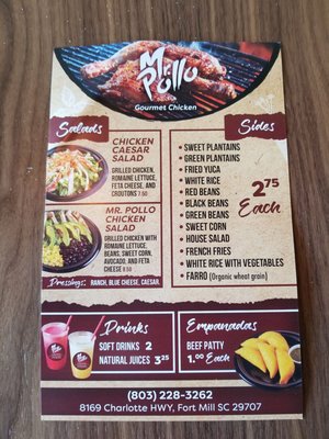 Menu photo 7 Mr Pollo Fort Mill, SC