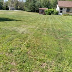 Old Time Lawn Care - More nice straight lines