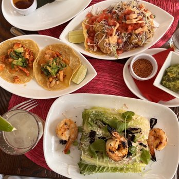 Toloache 82nd - Grilled shrimp Caesar salad, lobster tacos, fish tacos, Sweet plantains, Chef's Margarita - Mexican Near Me - New York, New York Toloache 82nd - Grilled shrimp Caesar salad, lobster tacos, fish tacos, Sweet plantains, Chef's Margarita - Mexican Near Me - New York, New York