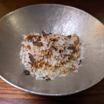 Mini Bar de José Avillez - LV Egg with Artichoke Puree & Parmesan - Gastropubs Near Me - Lisbon, 11 Mini Bar de José Avillez - LV Egg with Artichoke Puree & Parmesan - Gastropubs Near Me - Lisbon, 11