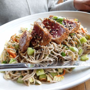 Saint & Second - Ahi Soba pretty good just cut back on the oil. - New American Near Me - Long Beach, California