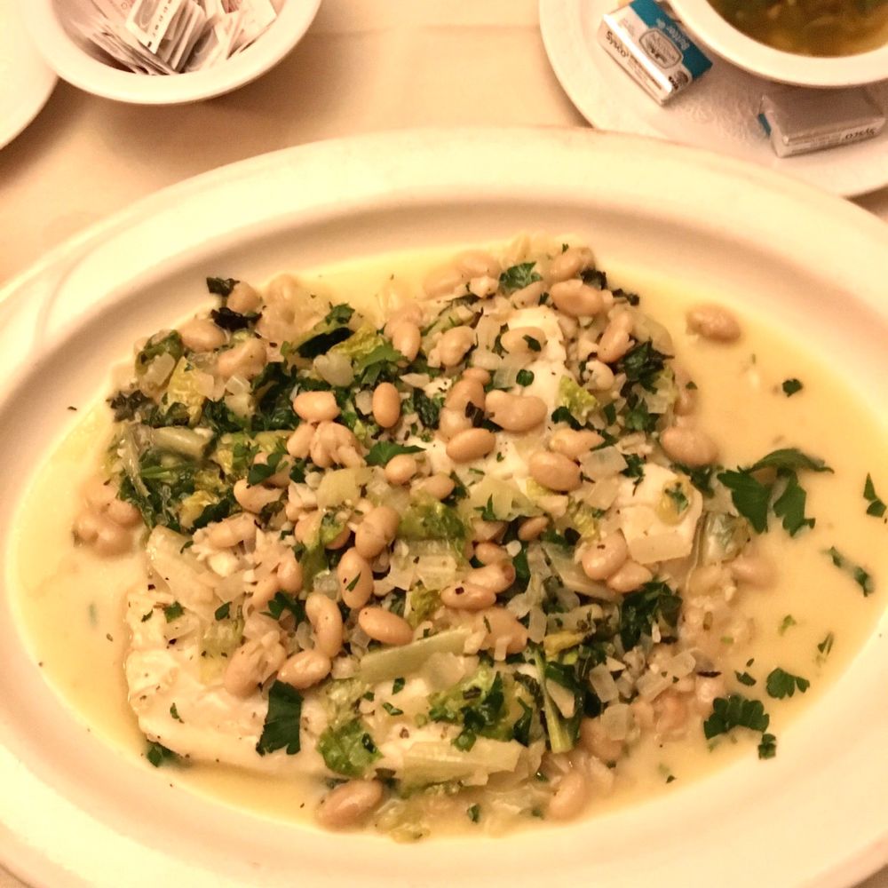 A special of Cod with white beans was delicious (even though they forgot the promised capers). A special of Cod with white beans was delicious (even though they forgot the promised capers).