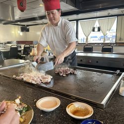 OSAKA Japanese Steak & Lobster House - Jackie on the grill