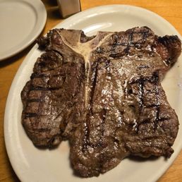 This porterhouse was ordered rare and arrived medium to well and tough This porterhouse was ordered rare and arrived medium to well and tough