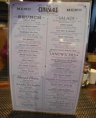 Menu photo 5 The Clinkscale Jerome, AZ