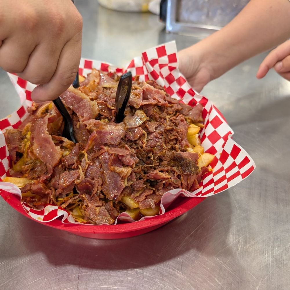 Troys Burgers - Huge portion of chili cheese fries with pastrami. Lots of Grease needed to be soaked up. 4/5 - Burgers Near Me - Chino, California Troys Burgers - Huge portion of chili cheese fries with pastrami. Lots of Grease needed to be soaked up. 4/5 - Burgers Near Me - Chino, California