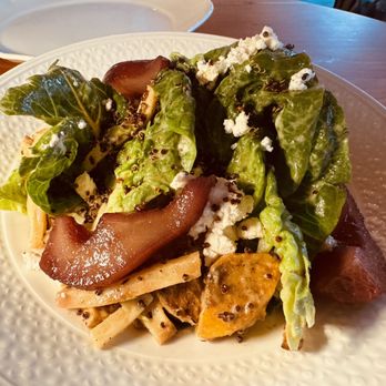 The Davidson - Roasted veggie and poached pear salad - French Near Me - Cincinnati, Ohio The Davidson - Roasted veggie and poached pear salad - French Near Me - Cincinnati, Ohio