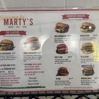Marty’s - Menu - Burgers Near Me - Jersey City, New Jersey Marty’s - Menu - Burgers Near Me - Jersey City, New Jersey