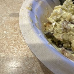 Hair in food.