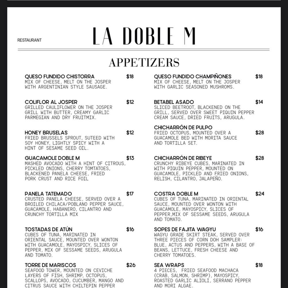 La Doble M Restaurant & Bar - Menu - Mexican Near Me - McAllen, Texas La Doble M Restaurant & Bar - Menu - Mexican Near Me - McAllen, Texas