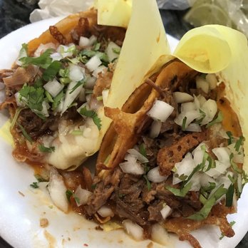 Birrieria Los Gonzalez - Tacos dorados w/queso  So good. Must try it. The salsa has so much flavor and just enough spice. - Tacos Near Me - Compton, California