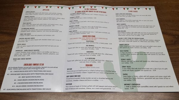 Menu photo 2 La Mexicana Sonora, TX
