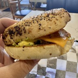 The Sunrise Bagel without bacon