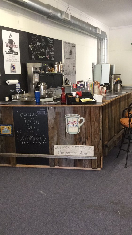 JavaJolt Coffee Cafe & Pizza Logo