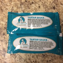'Homemade tartar sauce.'