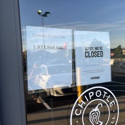 Closed sign