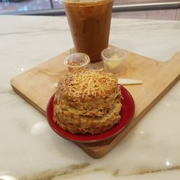 Cold Brew and Cheese Biscuit (dine in) Cold Brew and Cheese Biscuit (dine in)