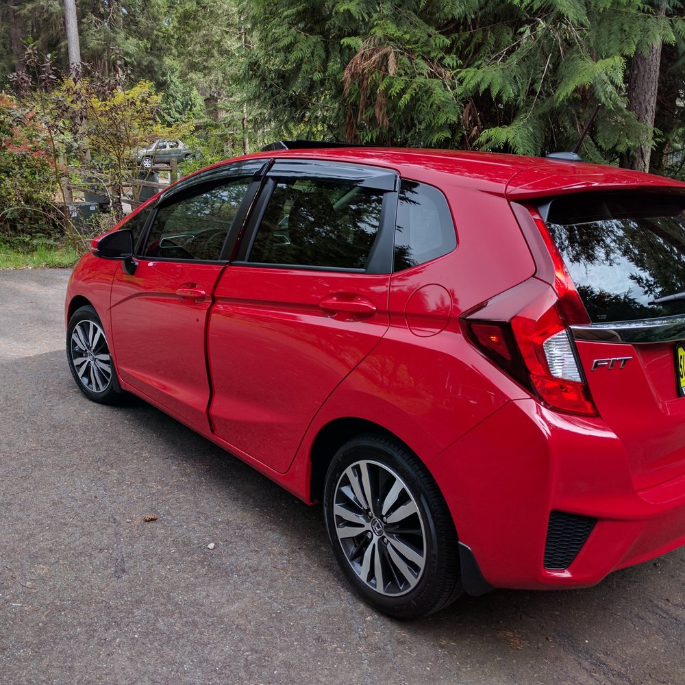 California Tint - 2017 Honda Fit. California Tint took great care with my car as they installed the window tint. Mad props. - Auto Glass Services Near Me - Silverdale, Washington