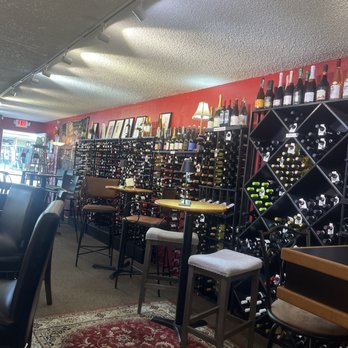 Cellar Cat - Entire wall of wine choices. - Wine Bars Near Me - Kingston, Washington