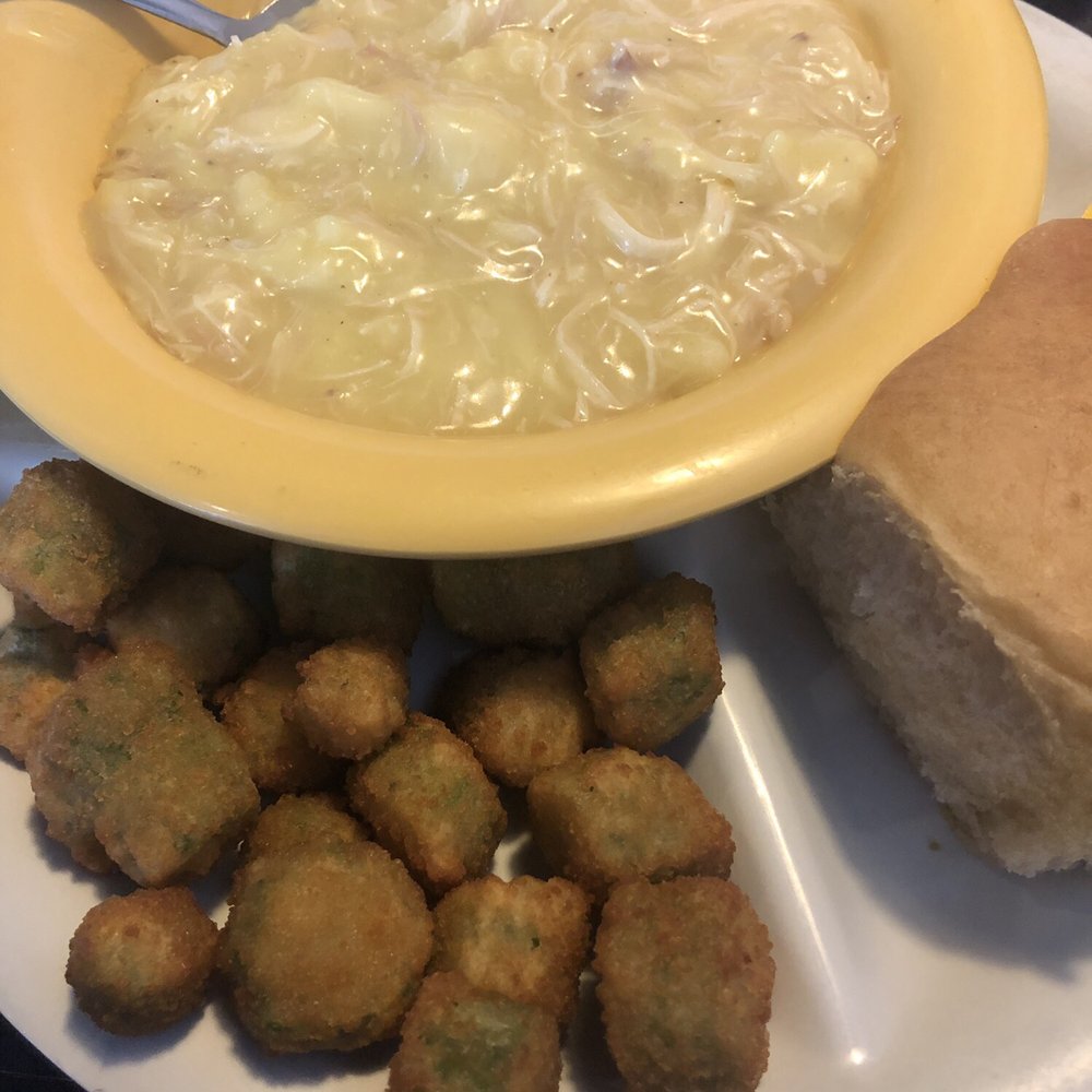 Chicken & Dumplings Fried Okra Chicken & Dumplings Fried Okra