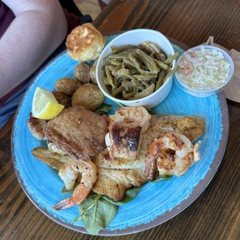 Frying Pan - Trifecta! - Seafood Near Me - Southport, North Carolina