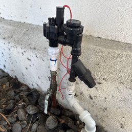 Replaced piping and sprinkler mechanism.