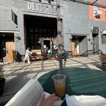 Devocion - Iced Americano w a splash of oat. Cost a little over $4. - Coffee & Tea Near Me - Brooklyn, New York