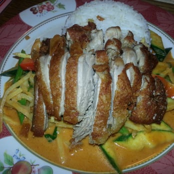 Noppakao - Gaeng ped yang   ente mit thai curry   6,90   sehr lecker - Thai Near Me - Munich, BY
