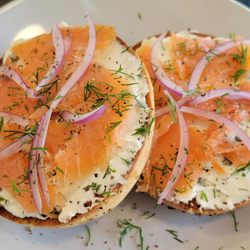 The Burrow Cafe - Bagel and Lox